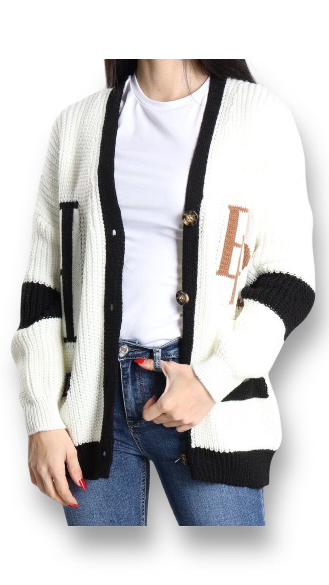 College Strickjacke