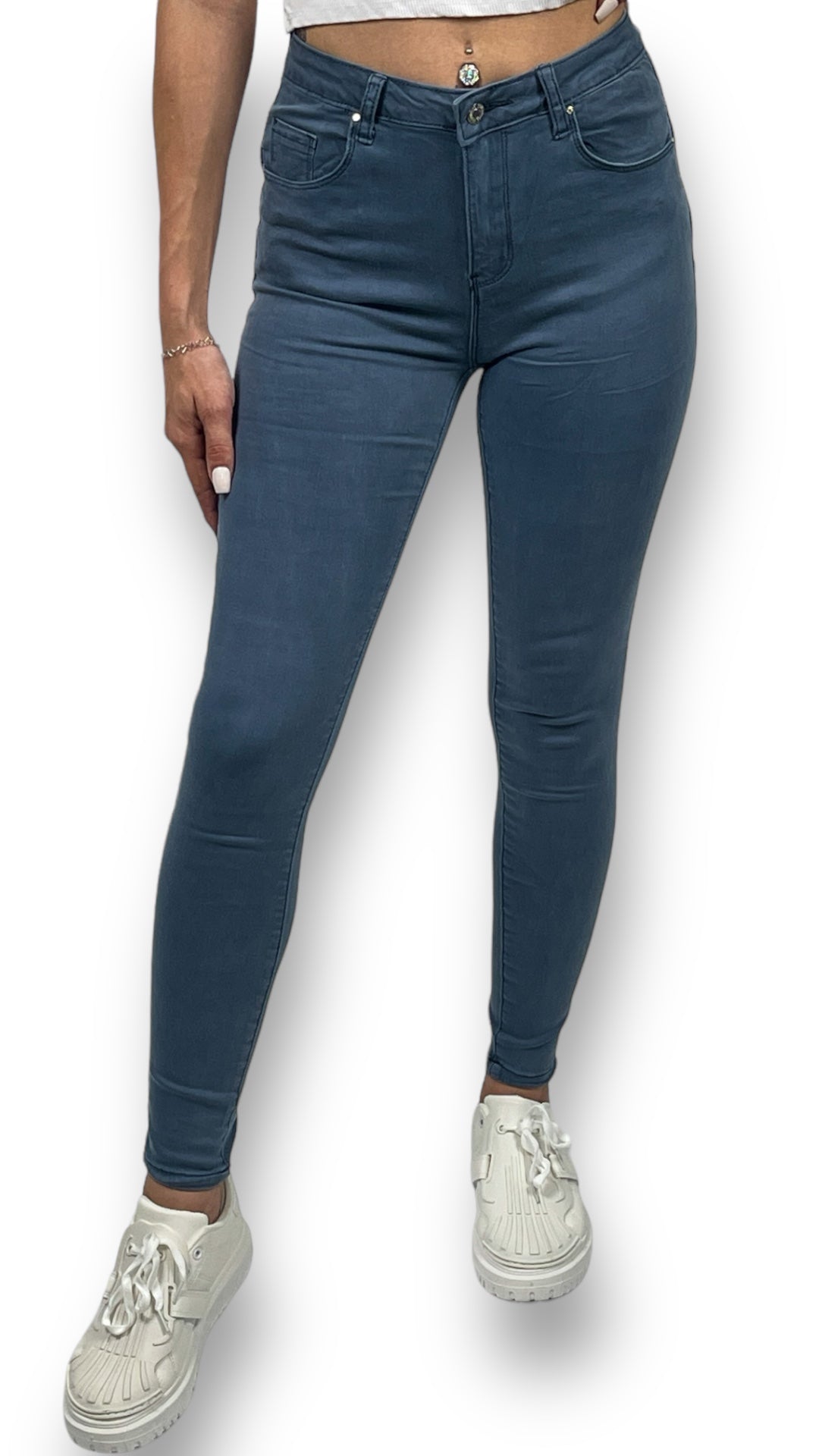 Jeans Milchblau