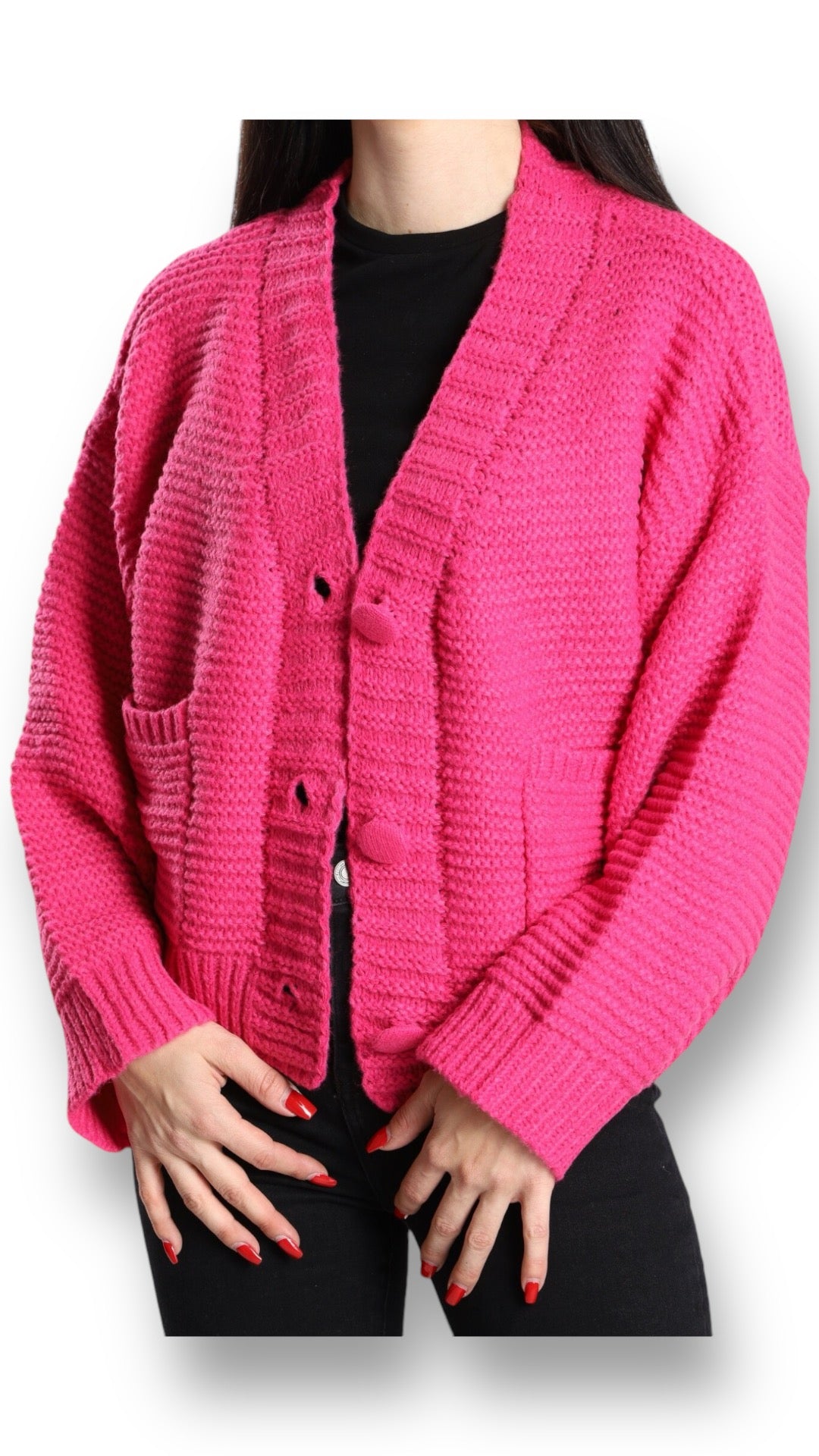 Grobstrickjacke